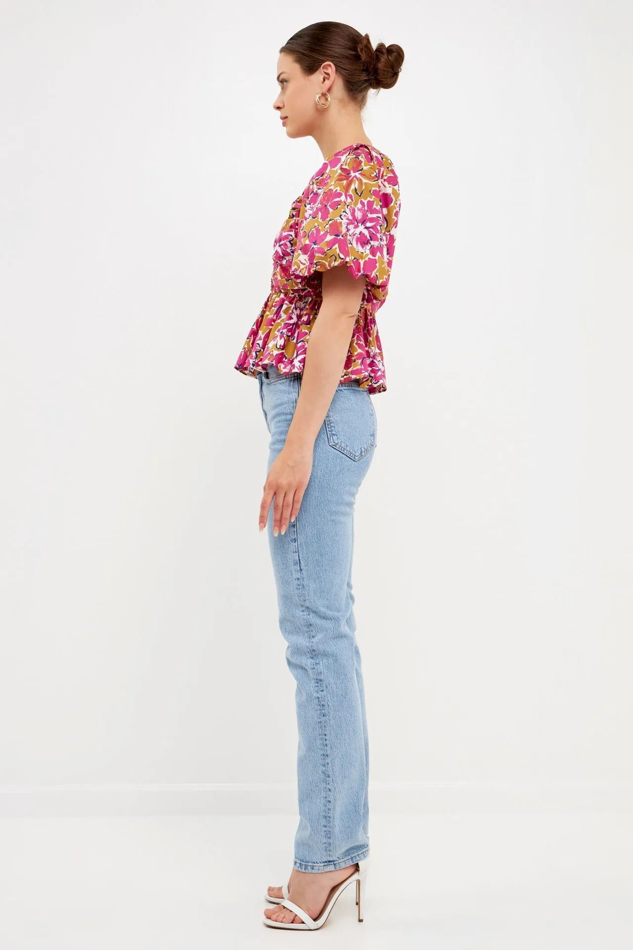 Endless Rose - Floral Pleated Top