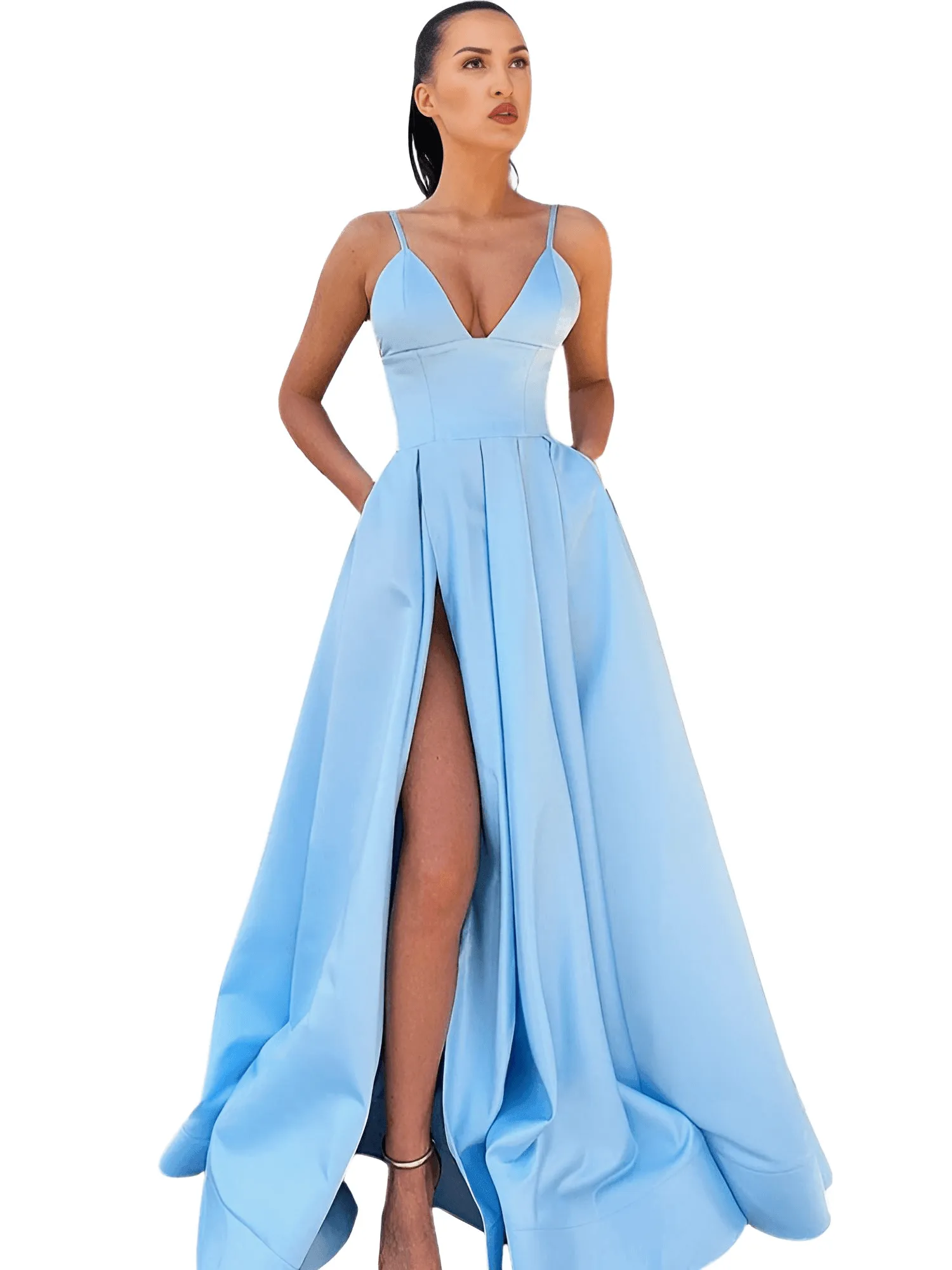 Evening Gown With Pockets - Get Custom Sizing & Colors!