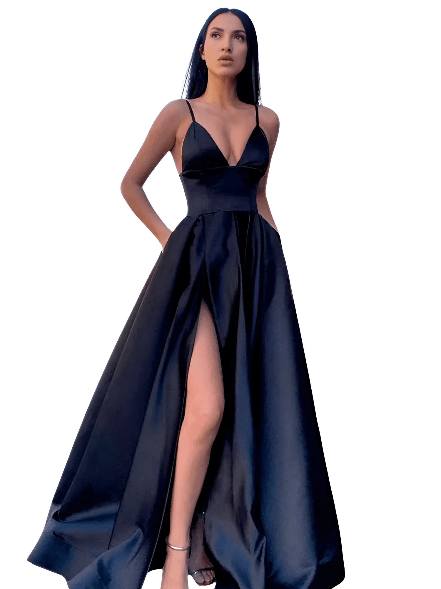 Evening Gown With Pockets - Get Custom Sizing & Colors!