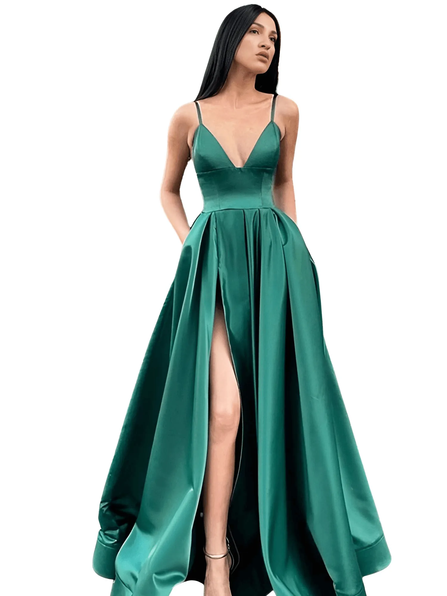 Evening Gown With Pockets - Get Custom Sizing & Colors!