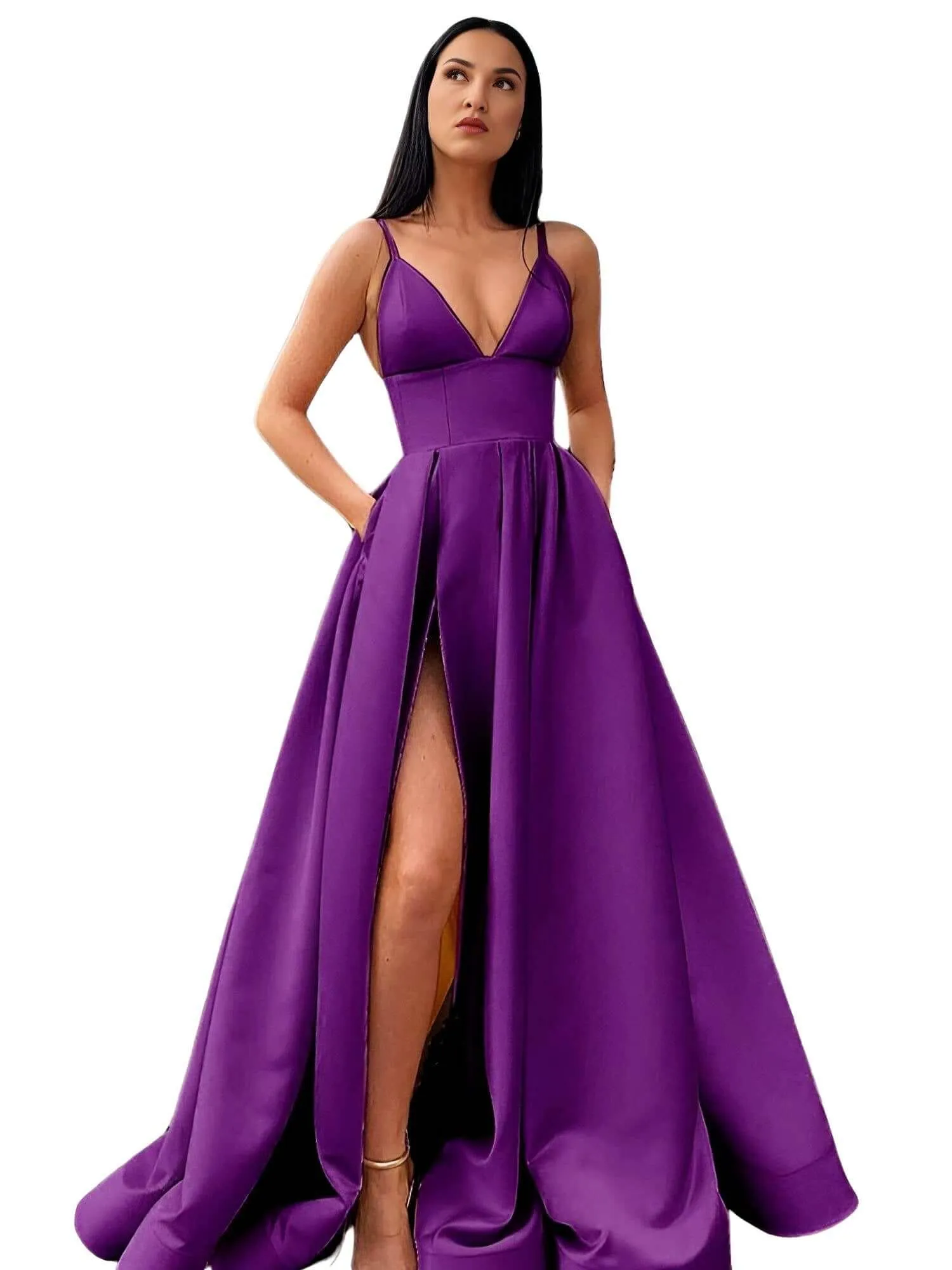 Evening Gown With Pockets - Get Custom Sizing & Colors!