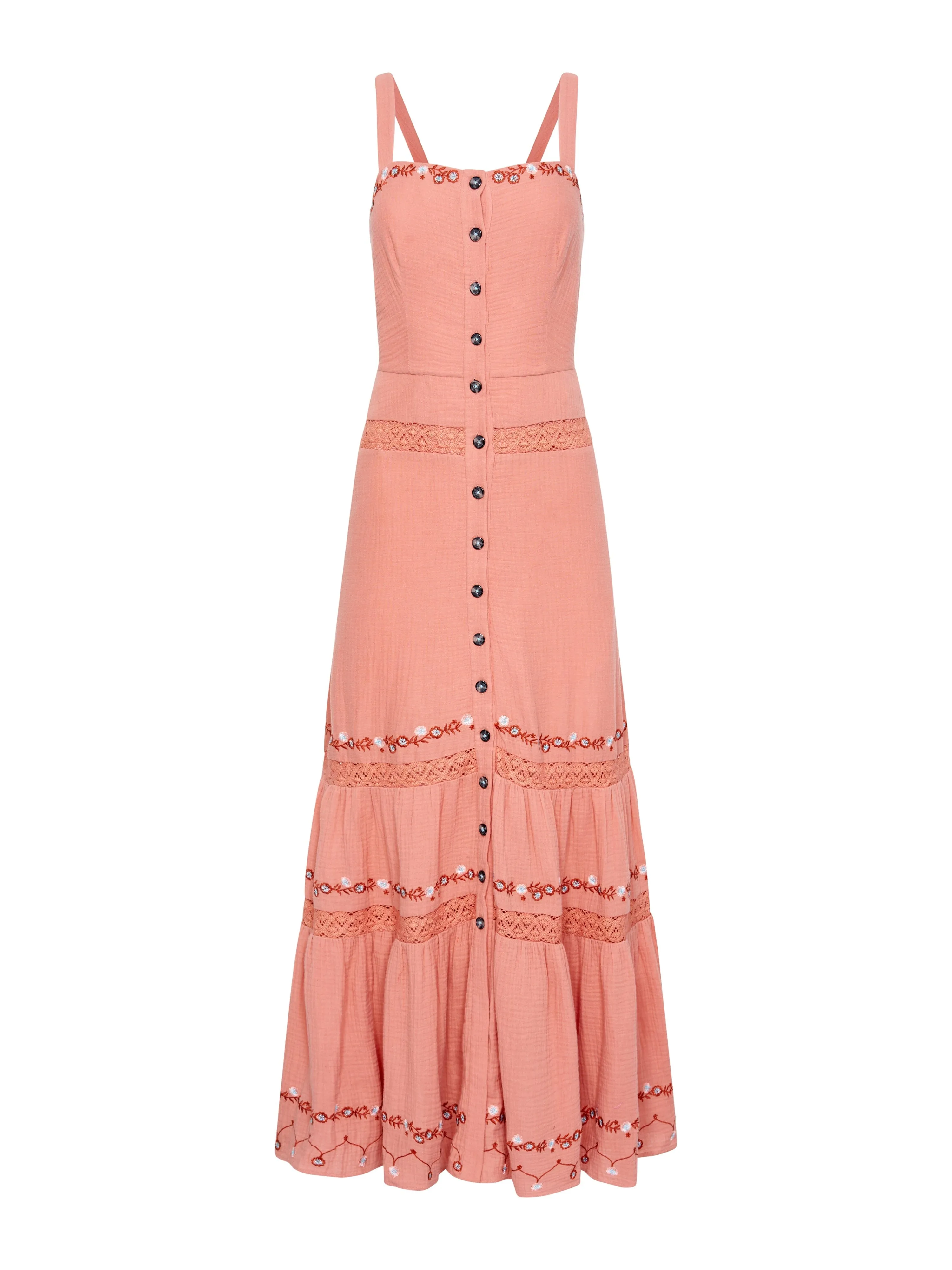 Fara Long B Dress in Washed Blush