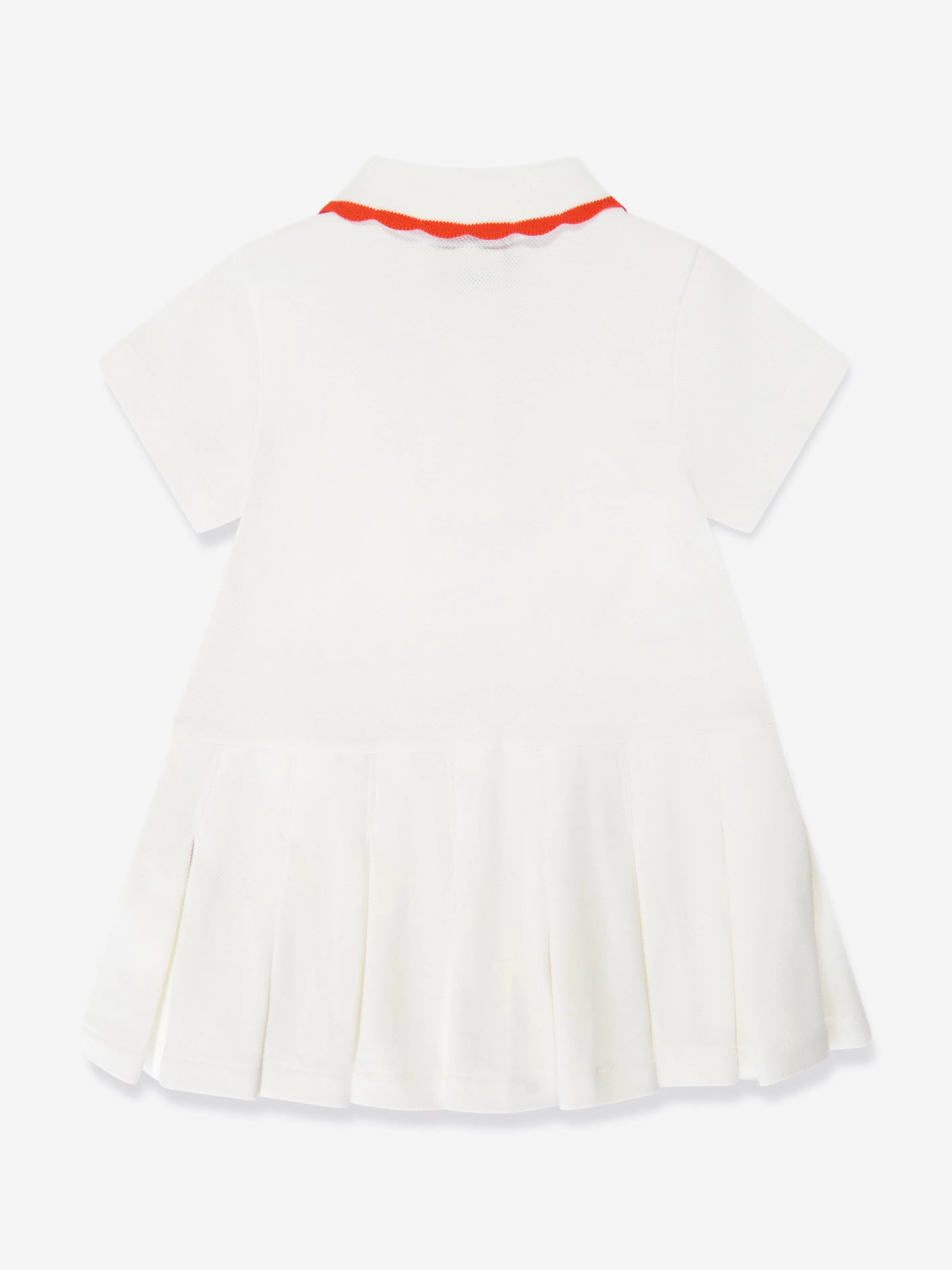 Fendi Baby Girls Logo Polo Dress in White