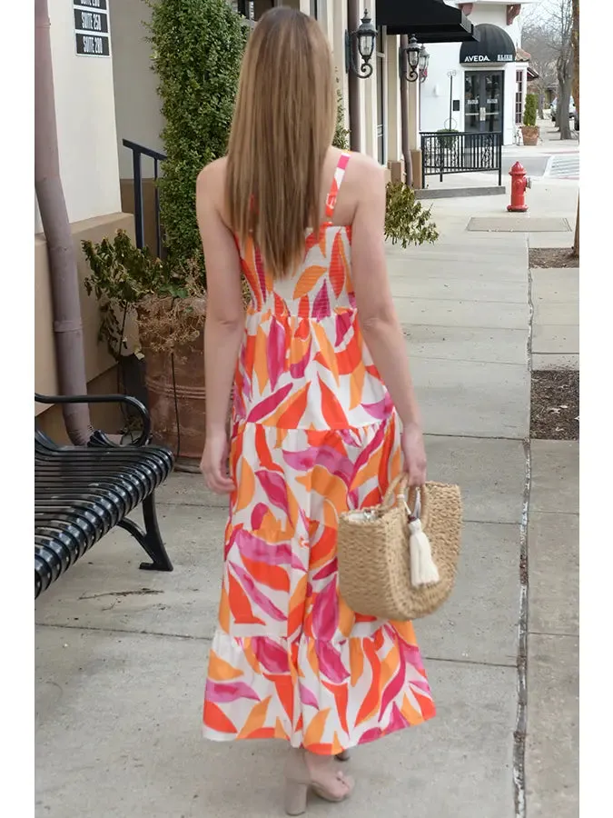 Floral Woven Maxi Dress