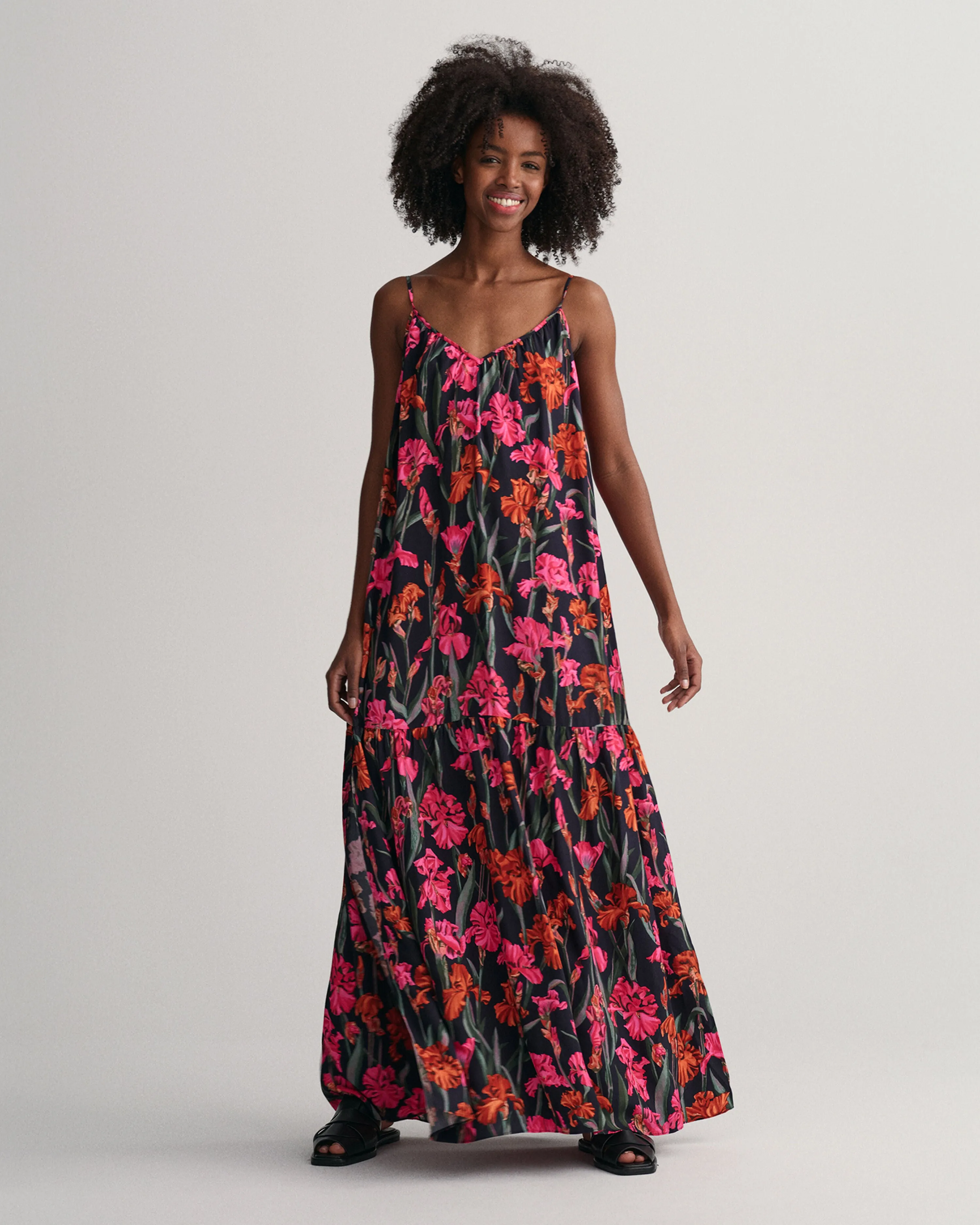 GANT Maxi Strap Iris Print Dress 3261