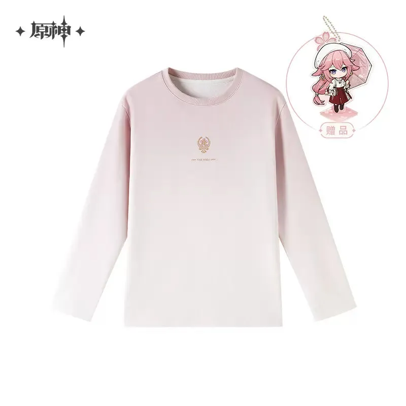 Genshin Impact Yae Miko Theme Impression Gradient Long Sleeve T-Shirt w/Bonus