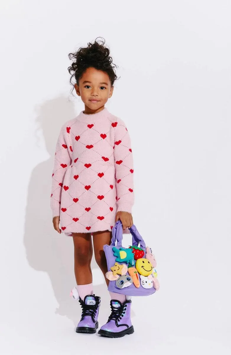 Girls Dresses | Sweetheart Sweater Dress | Lola and The Boys