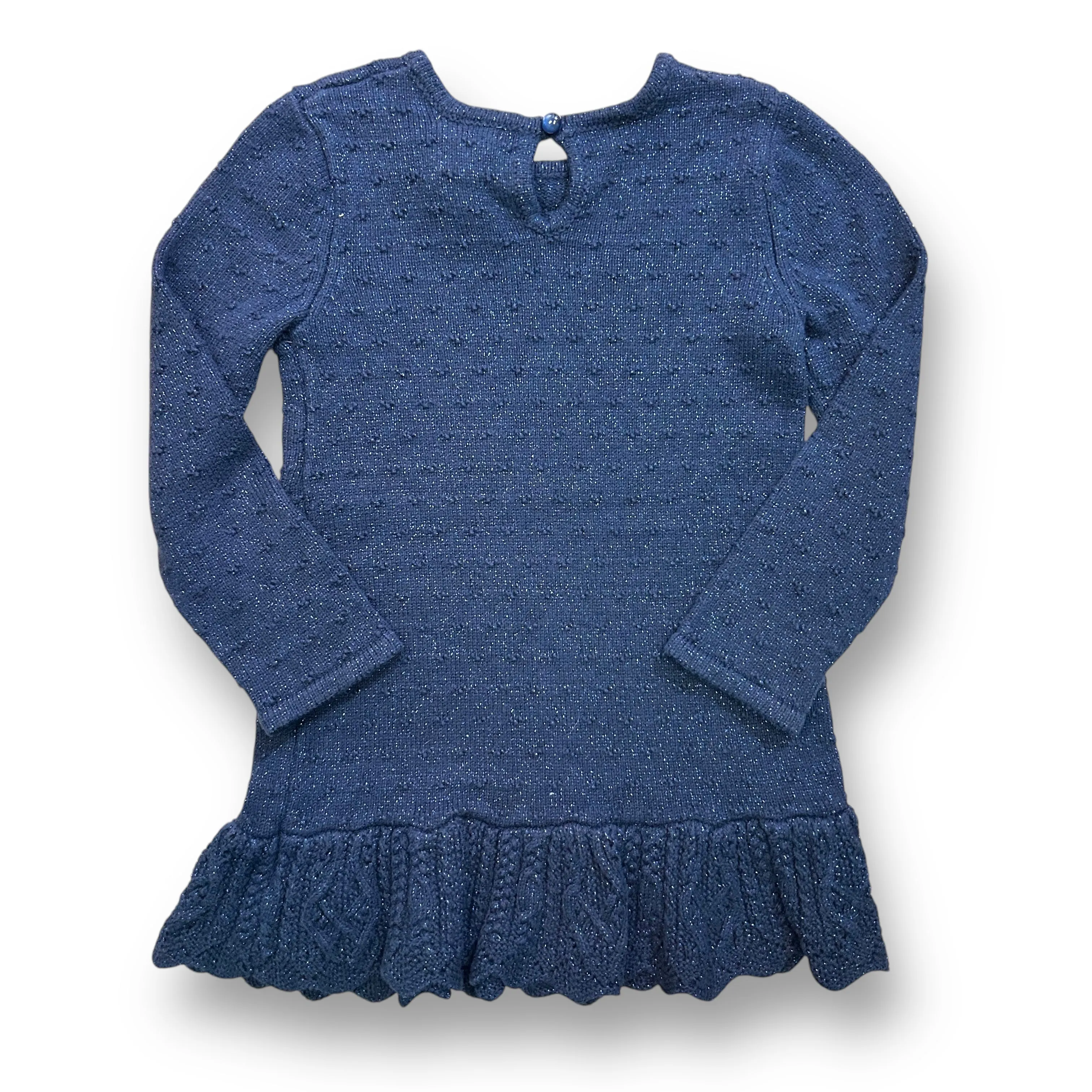 Girls Rachel Ashwell Size 4T Dark Blue Shimmery Sweater Dress