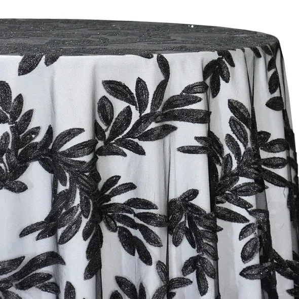 Giselle Sequins Table Linen in Black