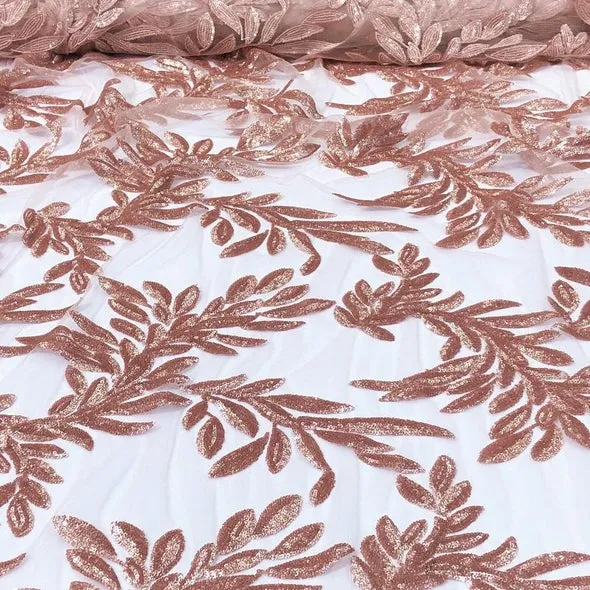 Giselle Sequins Table Linen in Blush