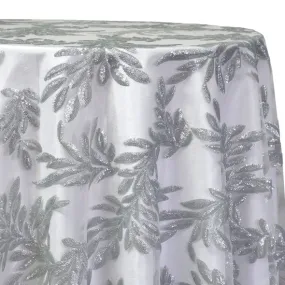 Giselle Sequins Table Linen in Silver