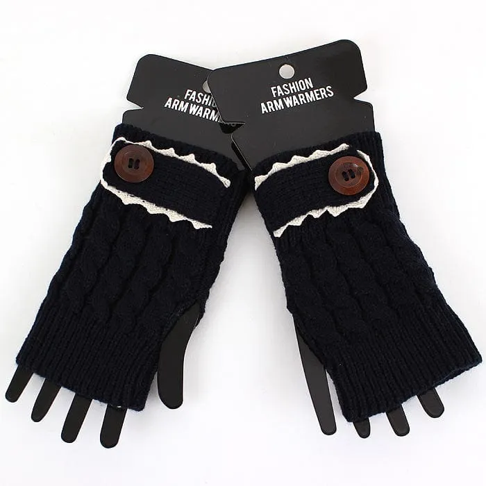 GL12113 Fashion Crochet Fingerless Gloves