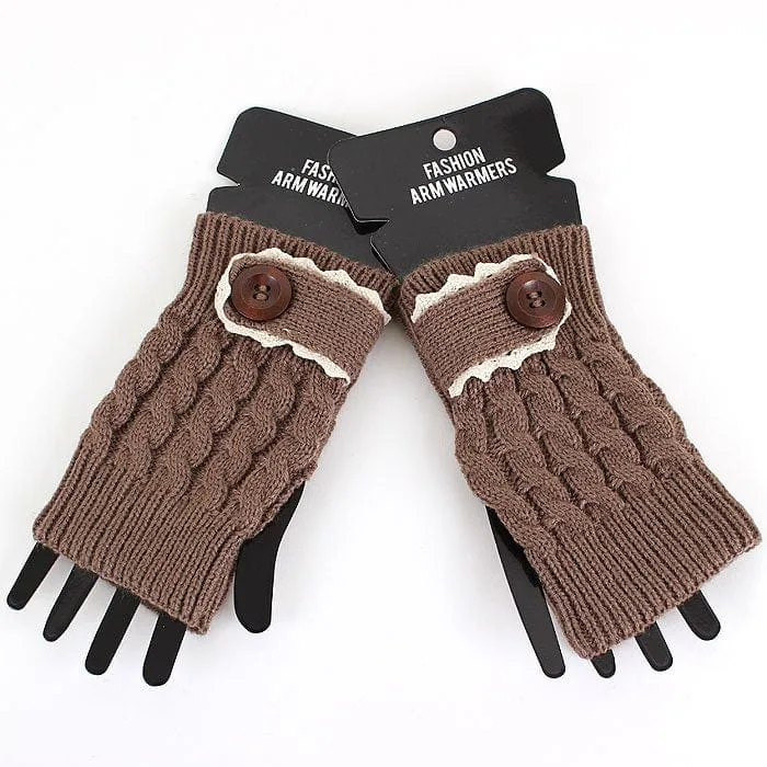 GL12113 Fashion Crochet Fingerless Gloves