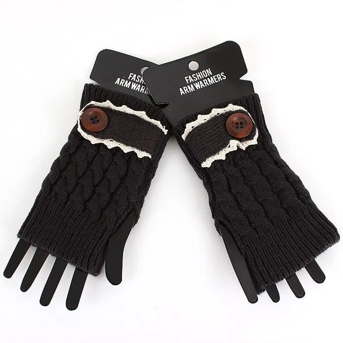 GL12113 Fashion Crochet Fingerless Gloves