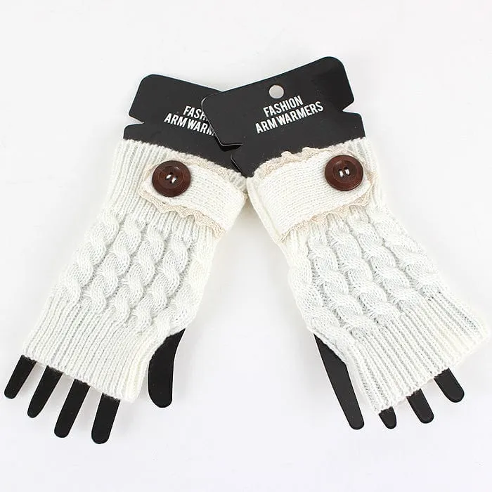 GL12113 Fashion Crochet Fingerless Gloves