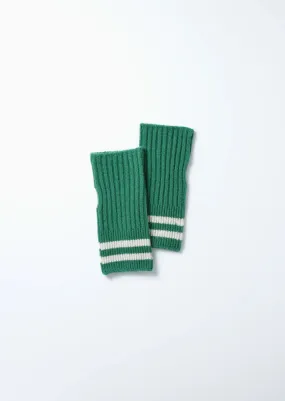 Green Merino Lambswool Stripe Hand Warmer