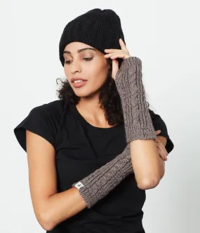 Hazel Fingerless Gloves - Iron