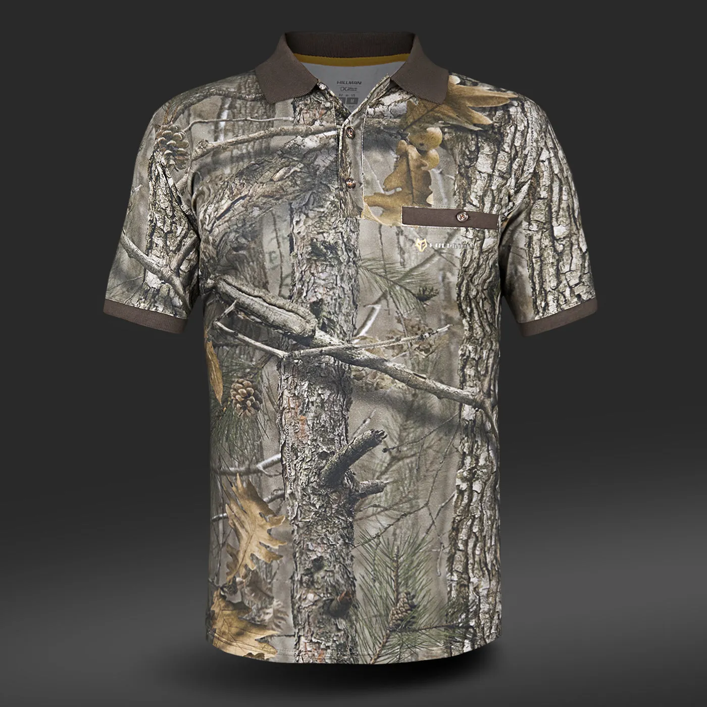 Hunting Polo Shirt DGT Cotton Short Sleeve