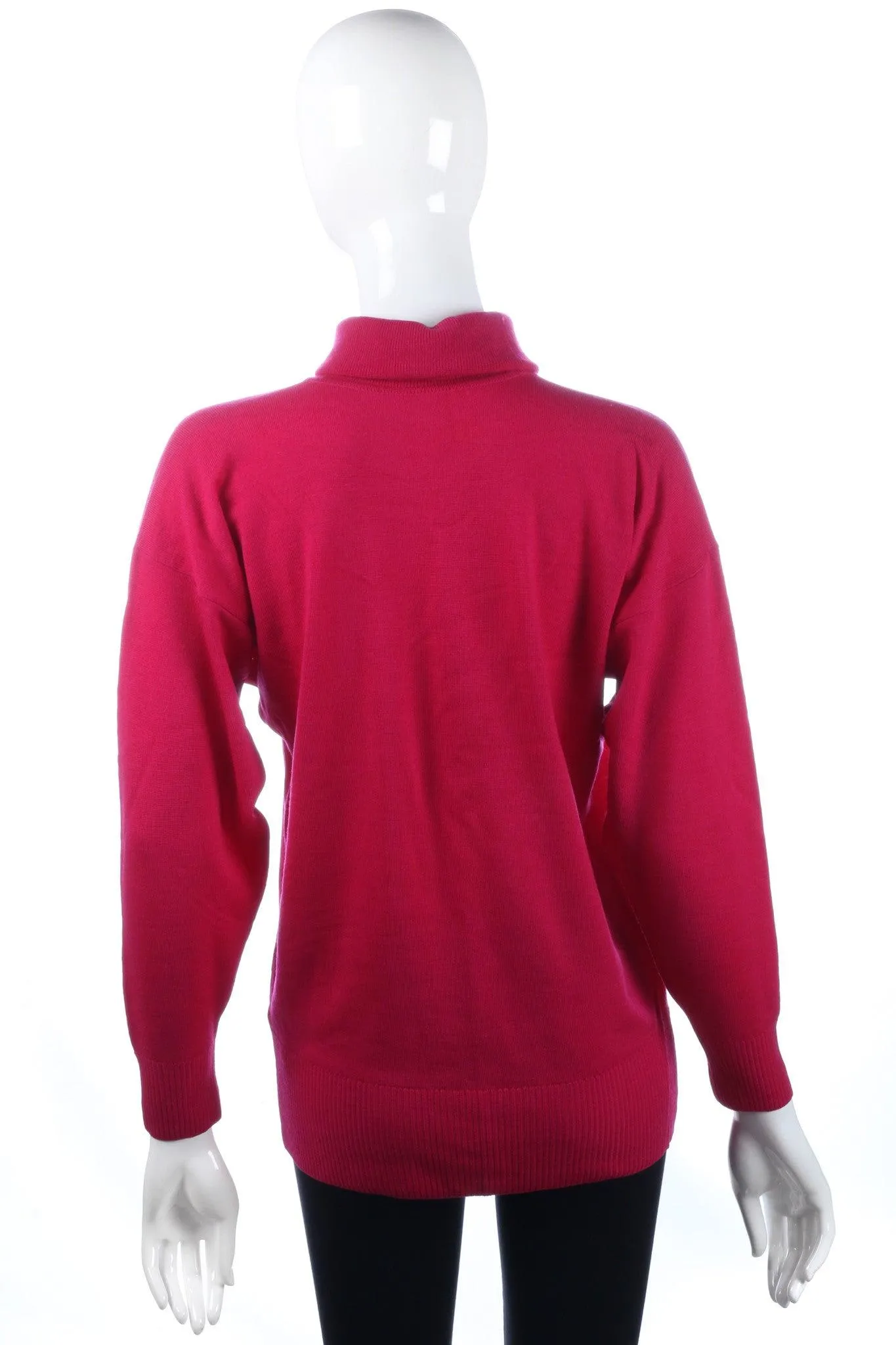 Jaeger pink roll neck jumper size 12/14