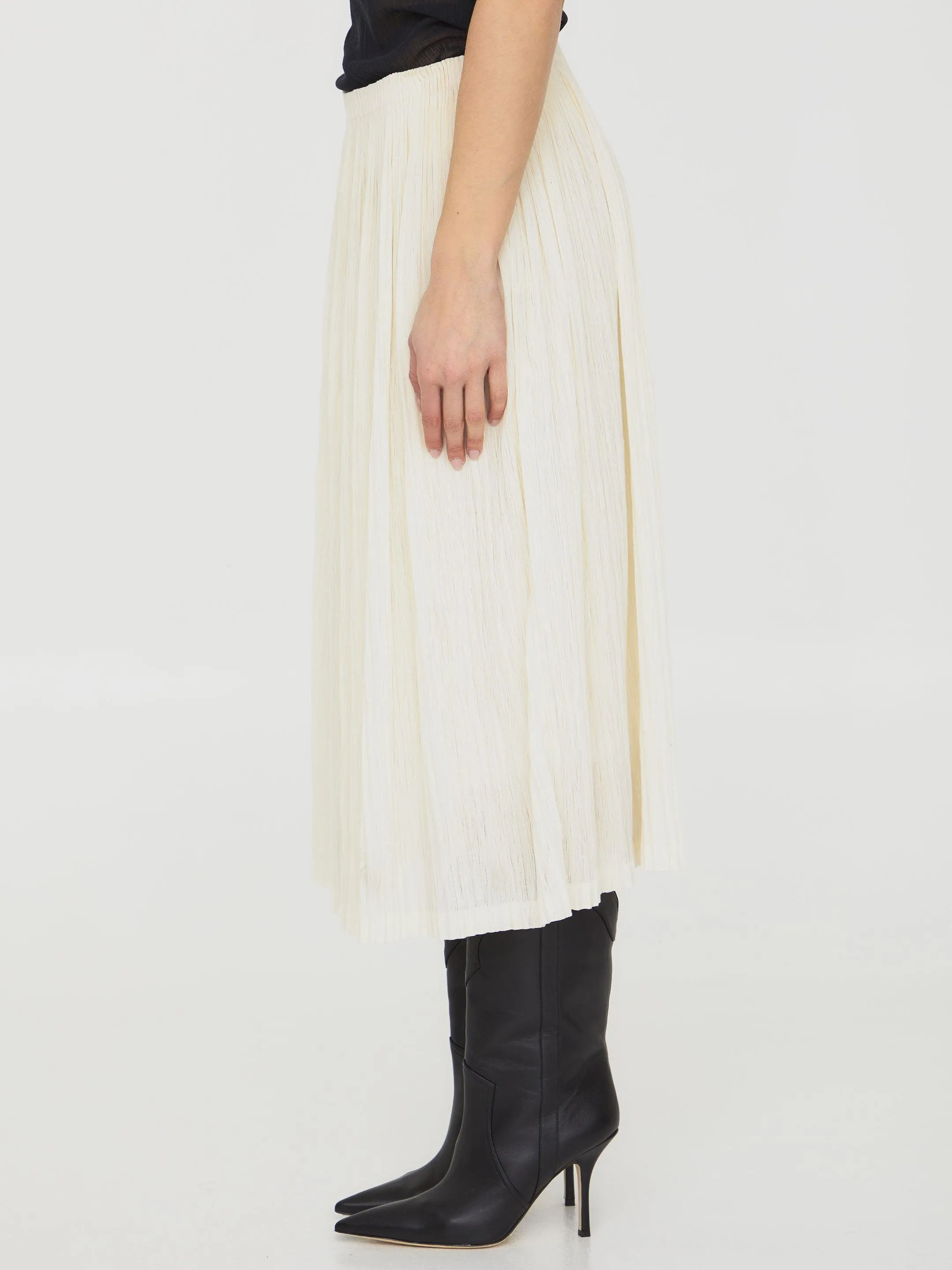 Jil Sander Pleated Midi Skirt