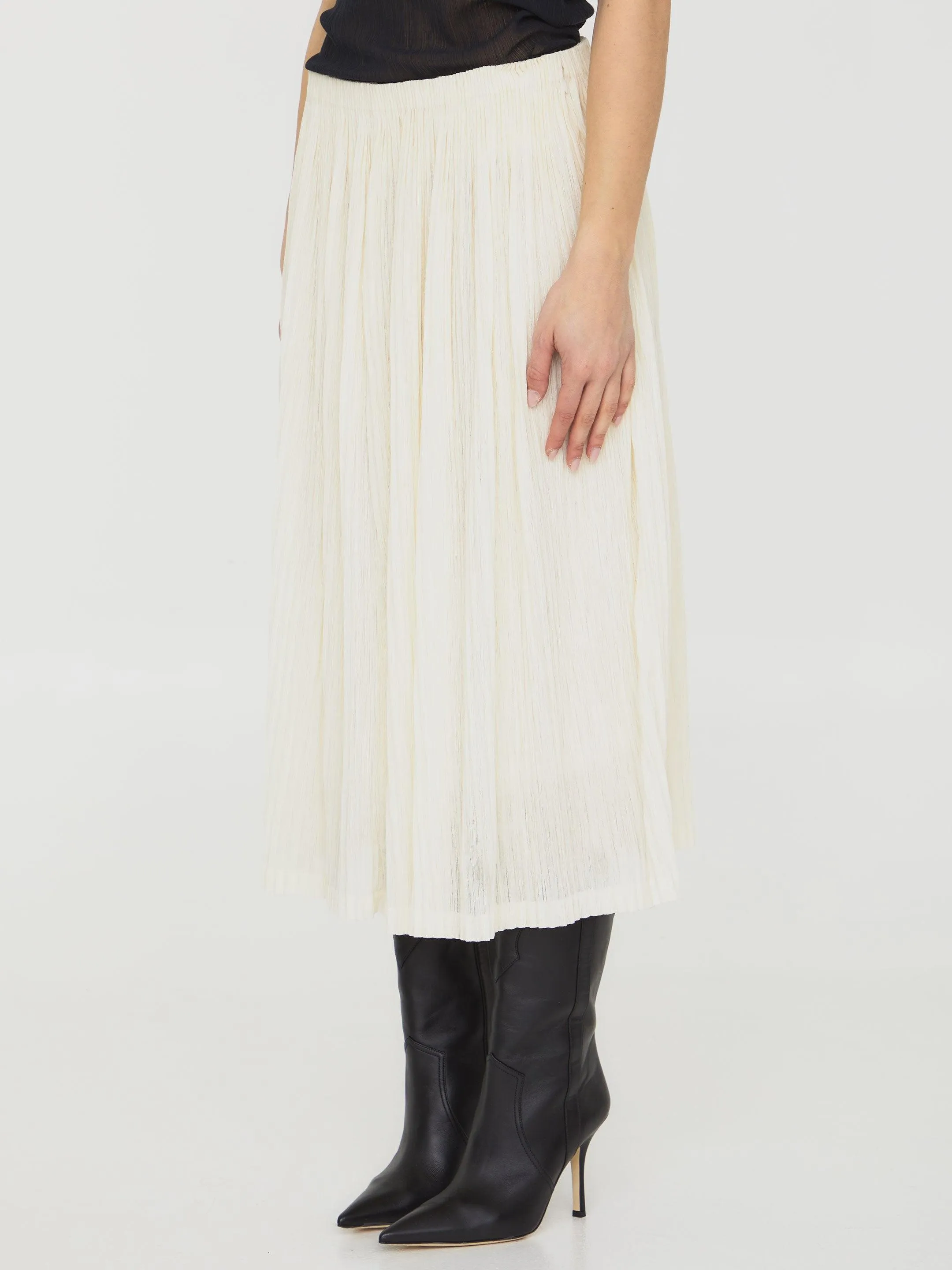 Jil Sander Pleated Midi Skirt