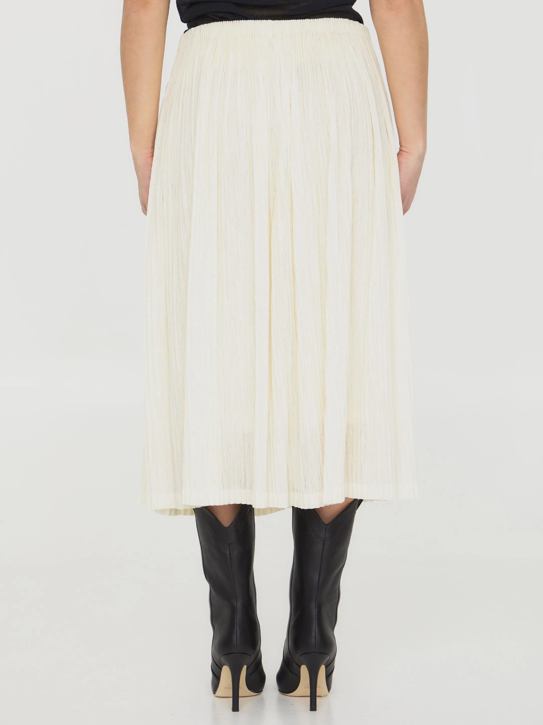 Jil Sander Pleated Midi Skirt