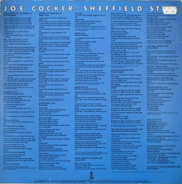 Joe Cocker - Sheffield Steel (LP, Album) (NM or M-)