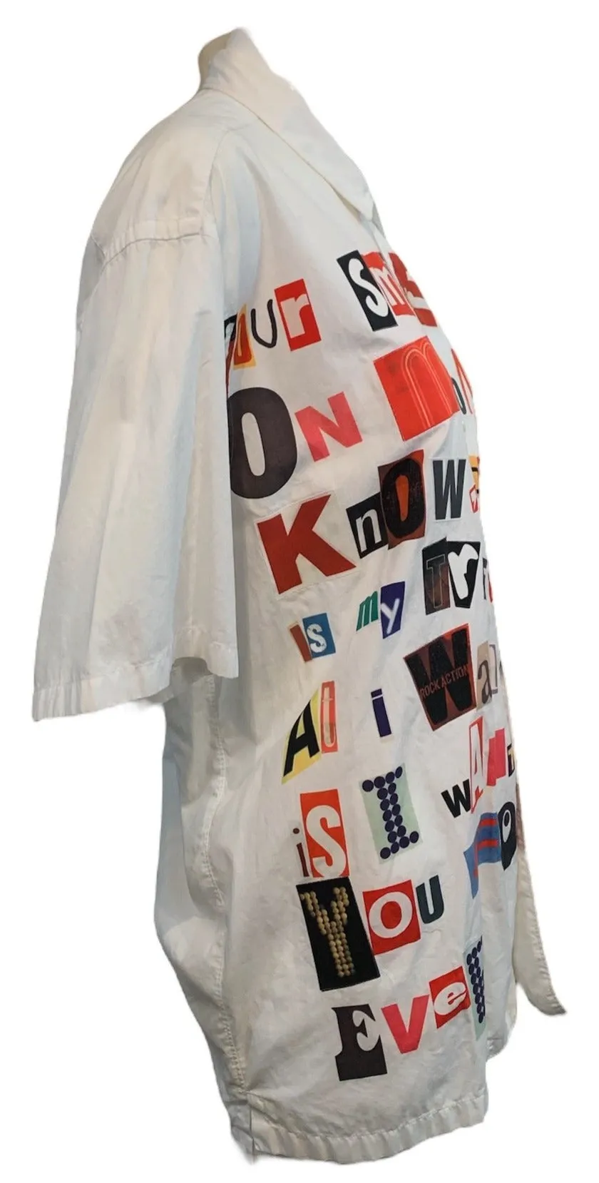 Junya Watanabe, S/S 2002 ‘Ransom Note’ Poem Shirt