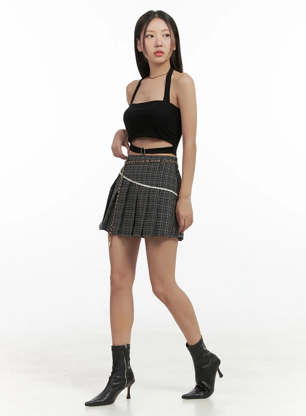 Kpop Pleated Mini Skirt OG406