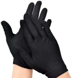 Kuber Industries Men's & Women's Cotton Hand Summer Gloves for Protection from Sun Burn/Heat/Pollution (Pack of - 1 Pairs, Black) - CTSTC46439