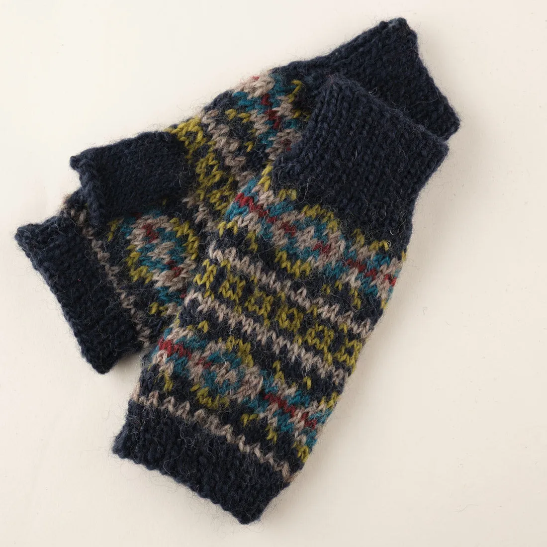 Lottie Fair Isle Finglerless Mittens