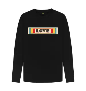 Love Wins retro long sleeve organic tee