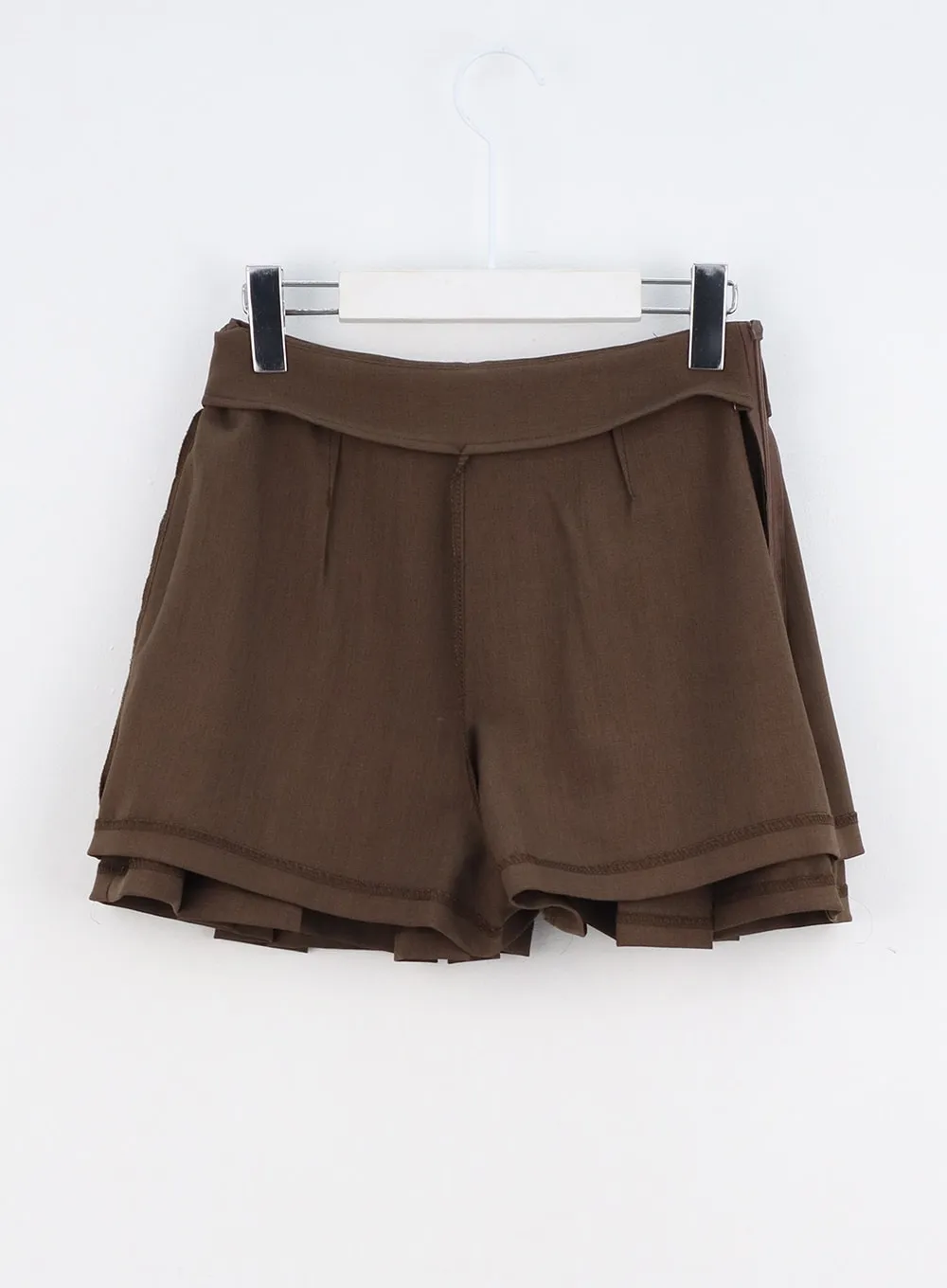 Low Rise Pleated Mini Skirt IO317