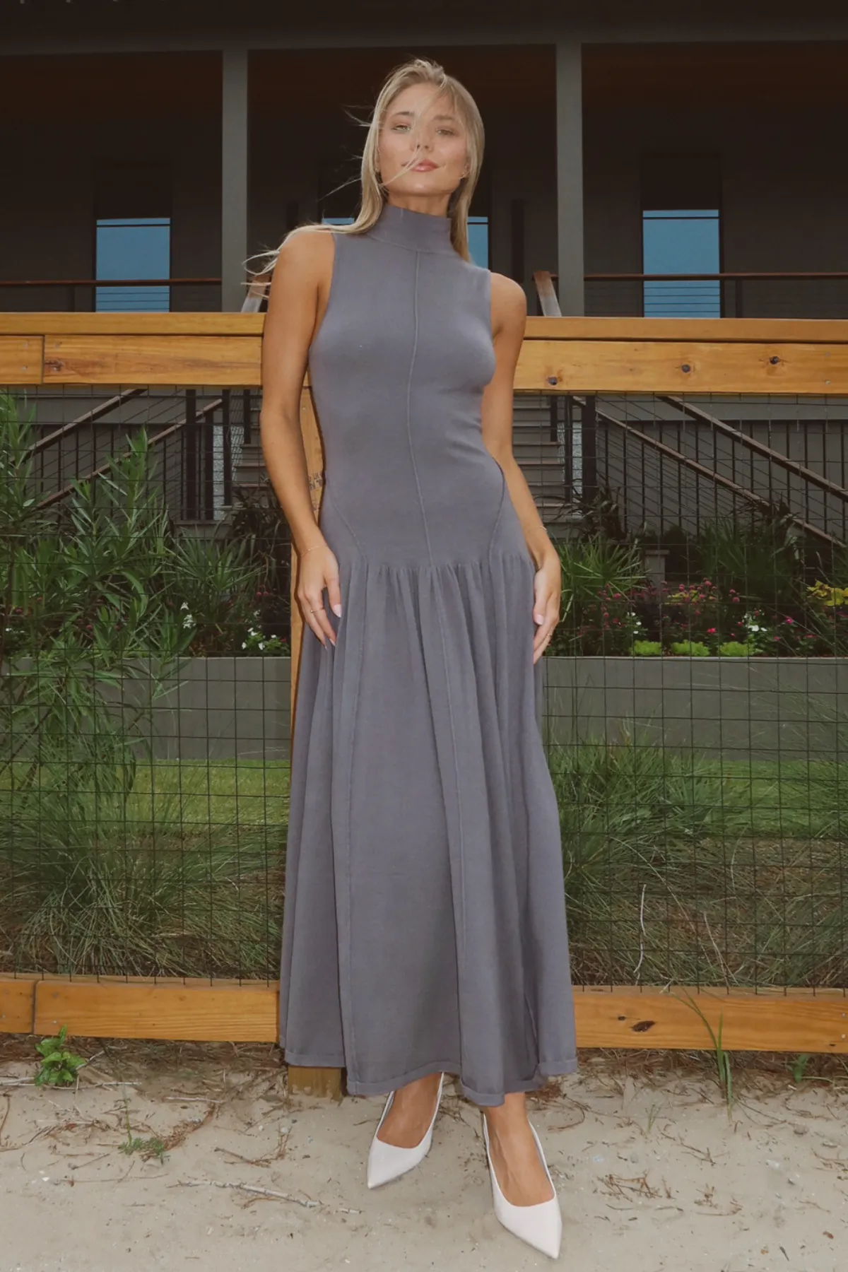 LUCY GREY MAXI DRESS