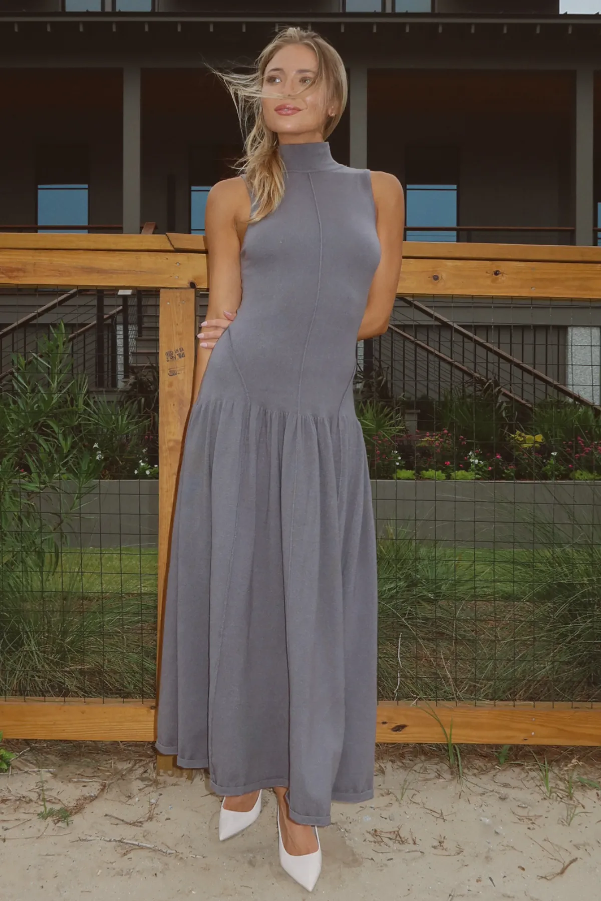 LUCY GREY MAXI DRESS