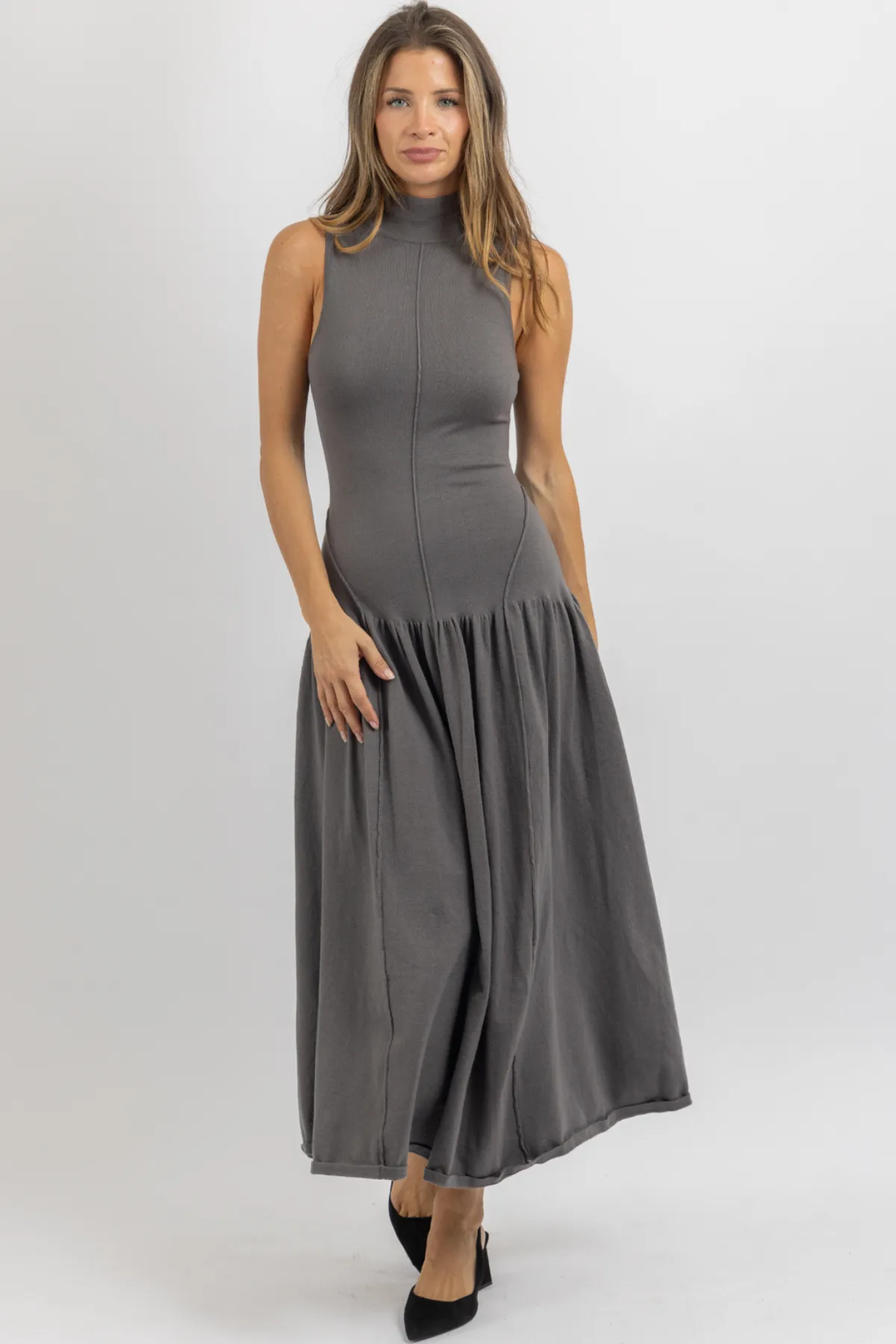 LUCY GREY MAXI DRESS