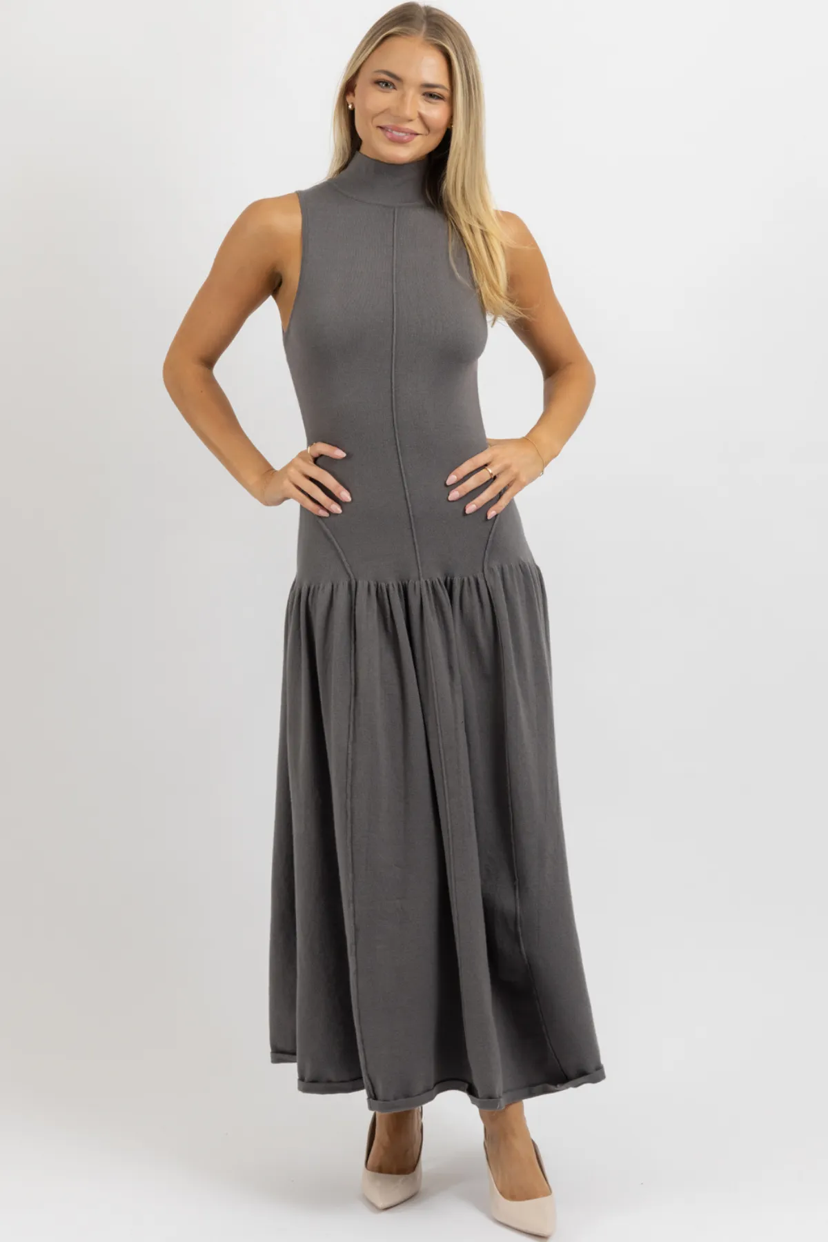 LUCY GREY MAXI DRESS