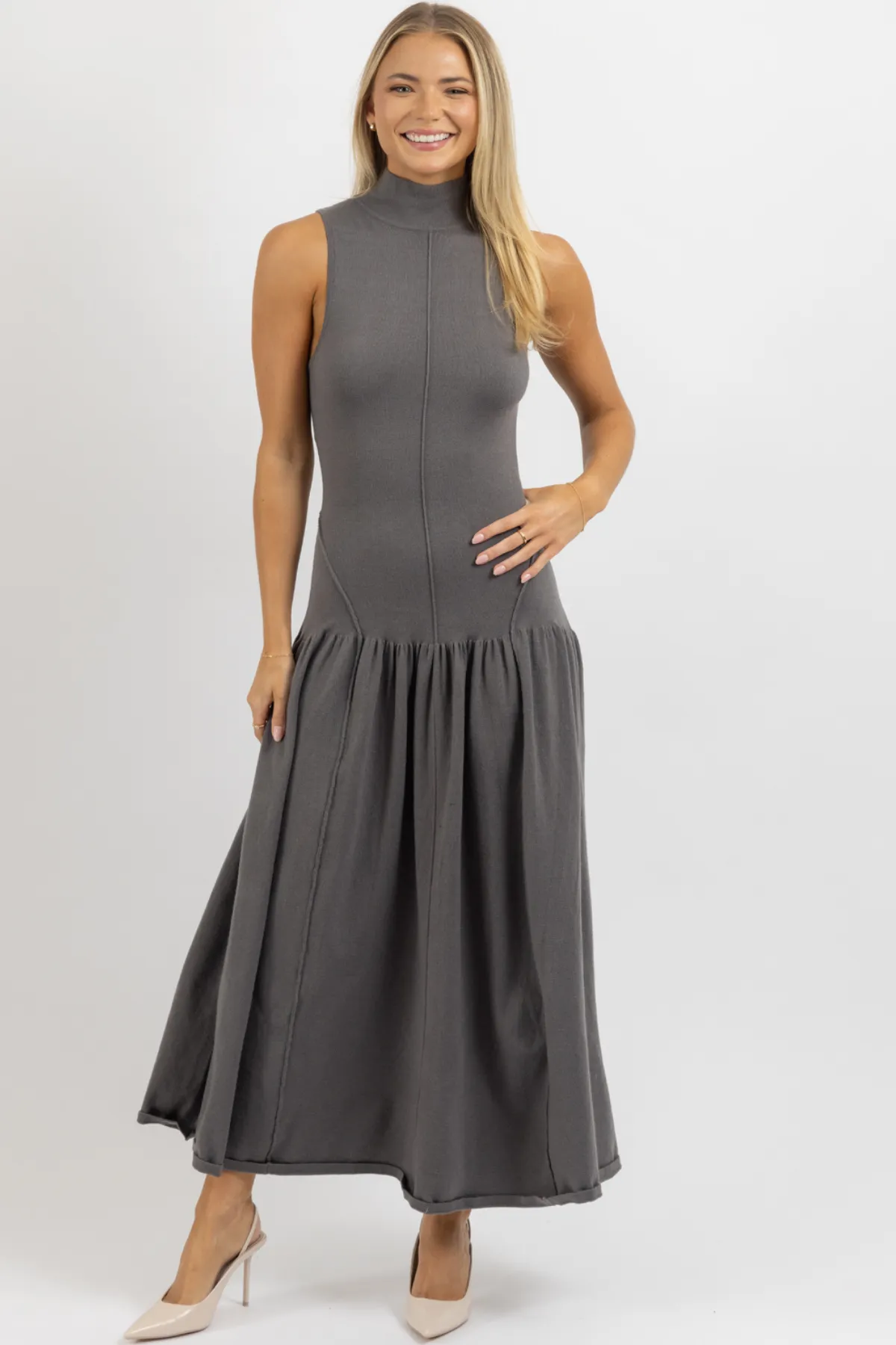 LUCY GREY MAXI DRESS