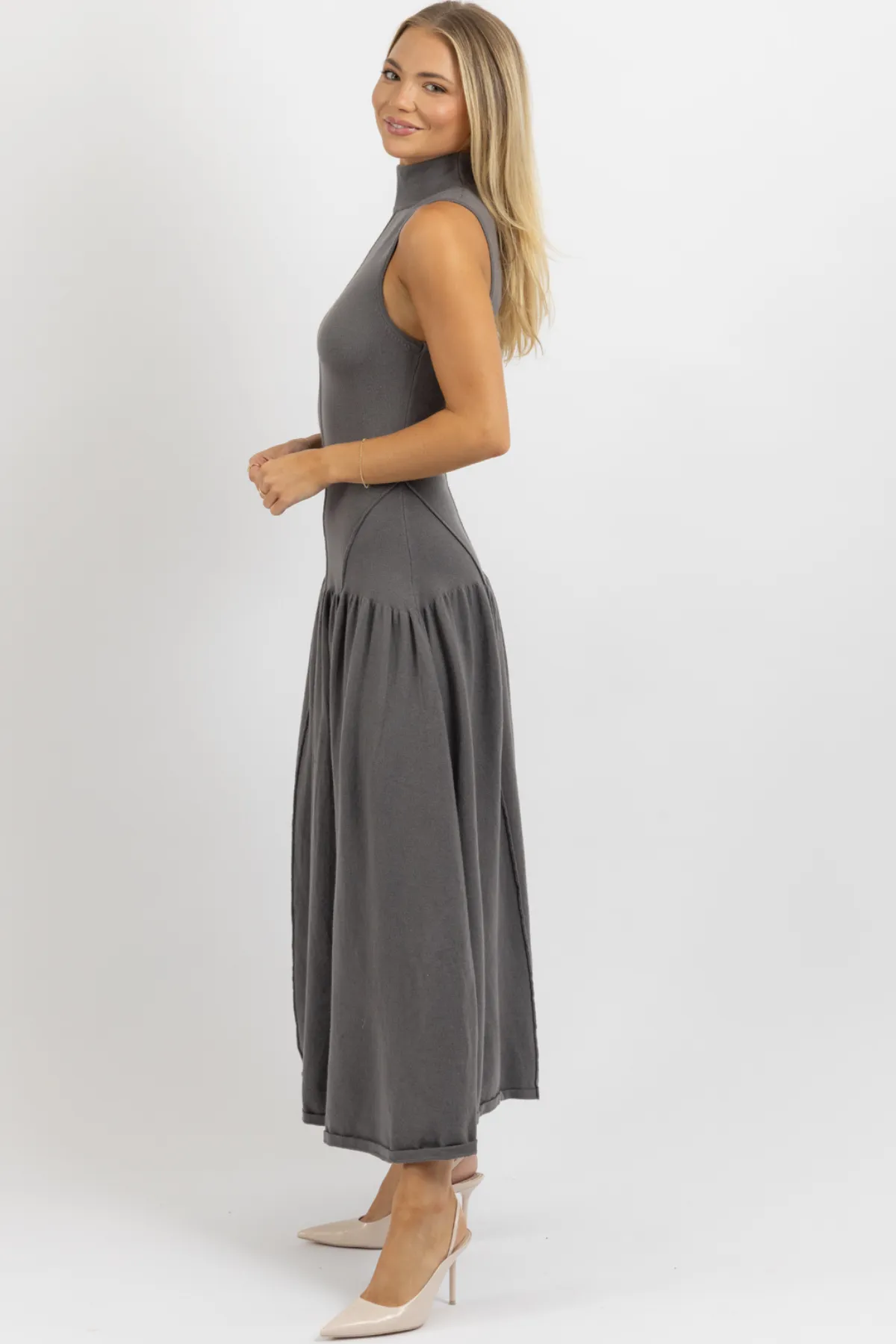 LUCY GREY MAXI DRESS