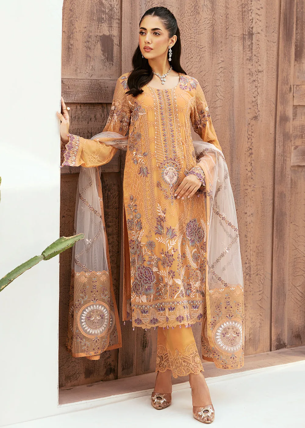 Luxury Chiffon Collection 2024 by Ramsha | F-2603