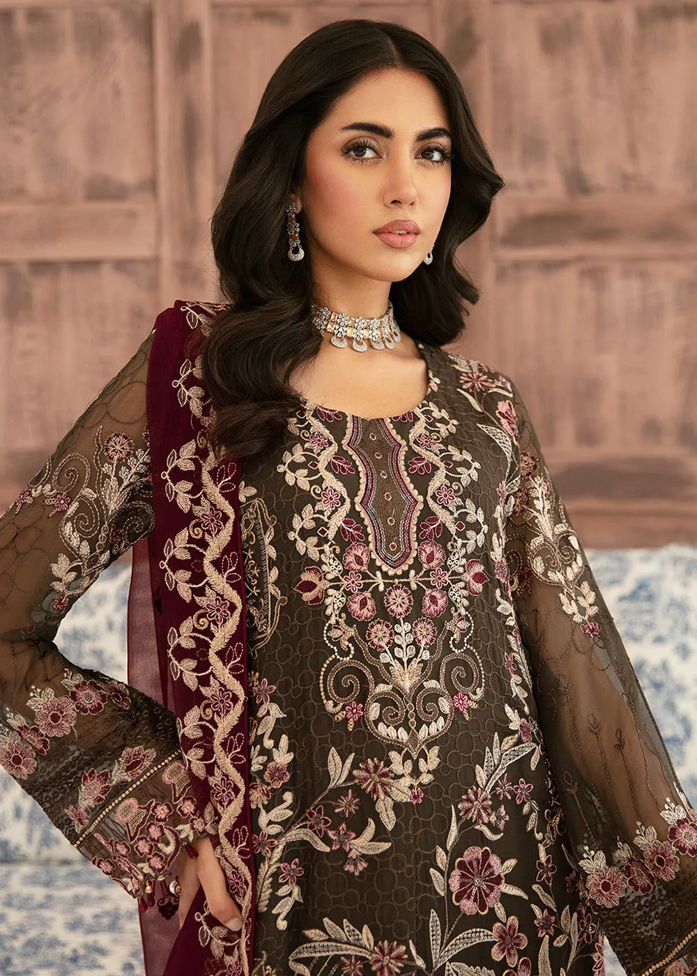 Luxury Chiffon Collection 2024 by Ramsha | F-2604