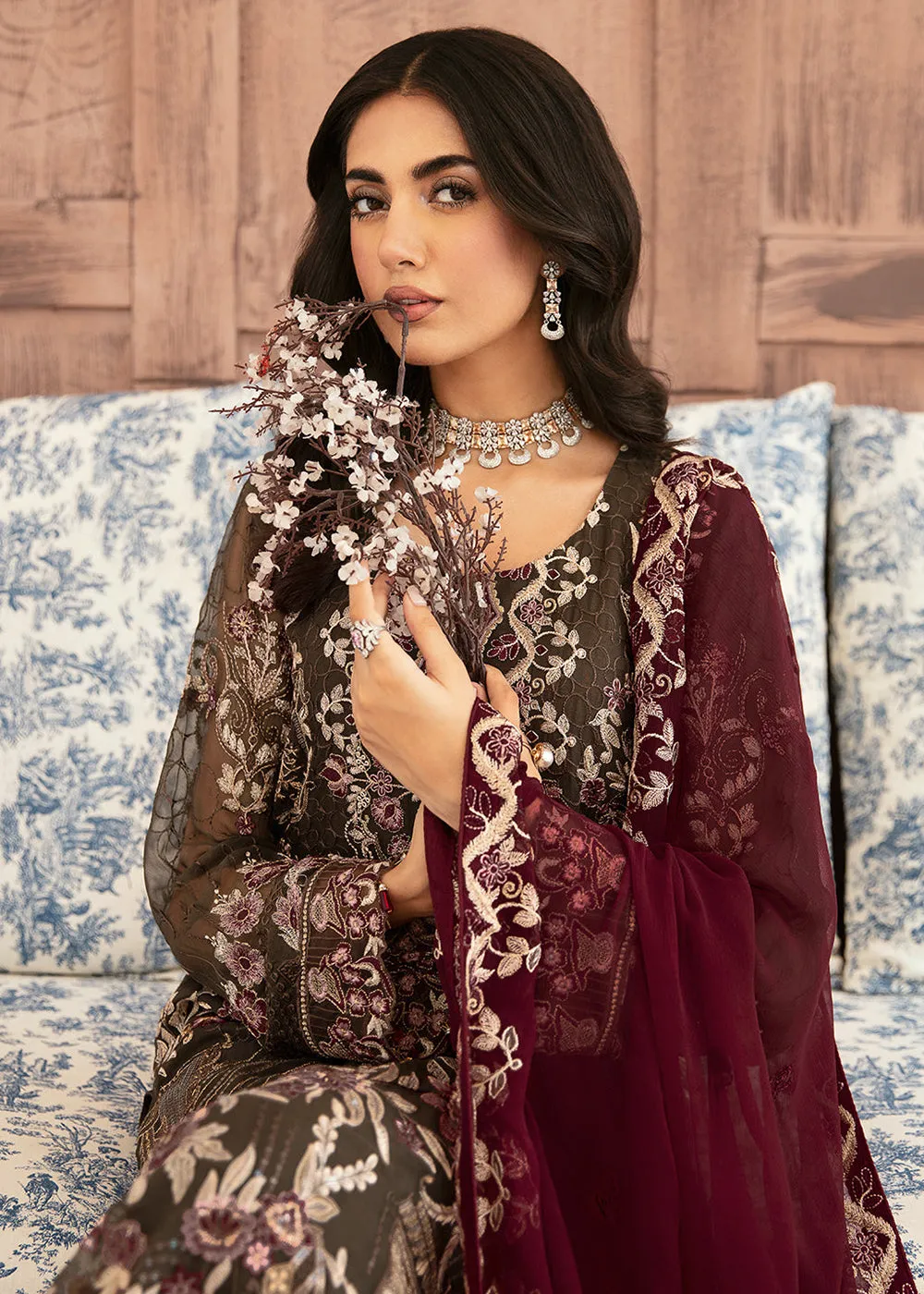 Luxury Chiffon Collection 2024 by Ramsha | F-2604