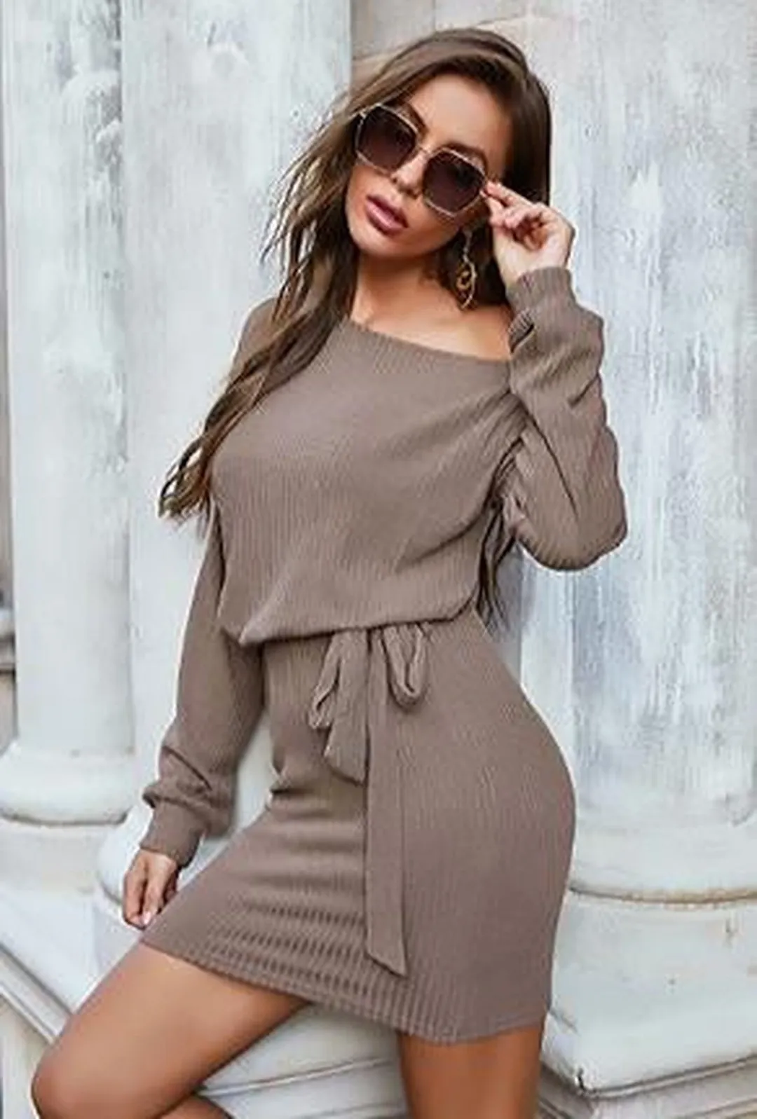 MARTA - RIB SWEATER DRESS