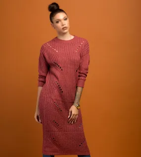 MELLE MAUVE SWEATER DRESS