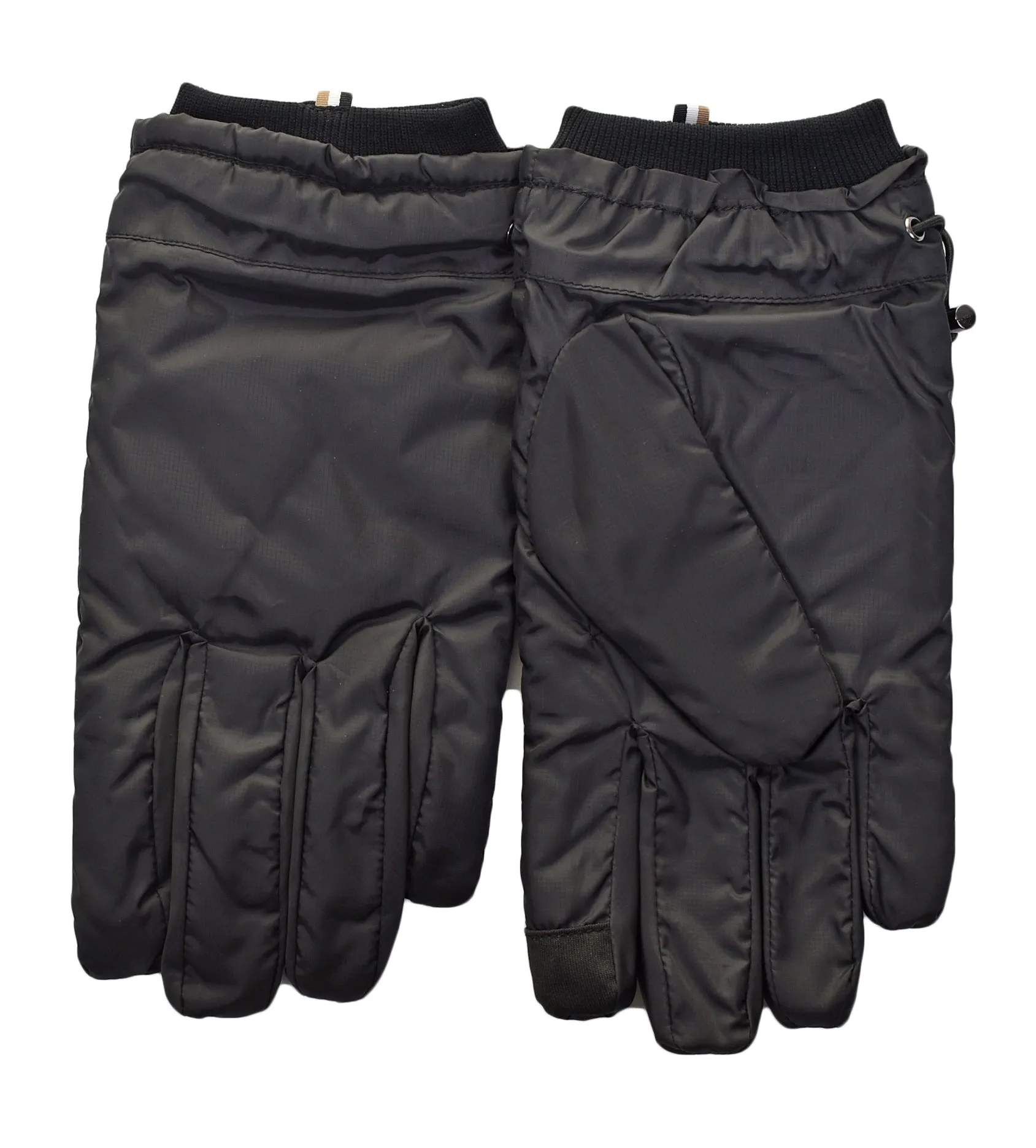 Mens Nylon Padded Gloves Black