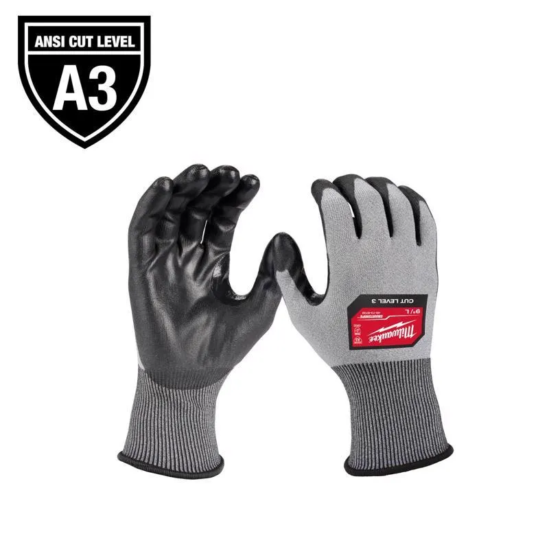 Milwaukee Gloves Dipped Gloves Gray XL 1 pair