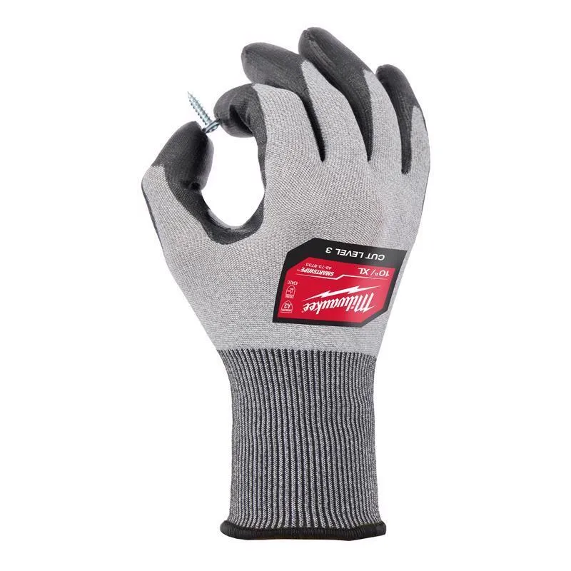 Milwaukee Gloves Dipped Gloves Gray XL 1 pair