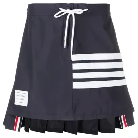 Mini Dropped Back Half Pleated Skirt