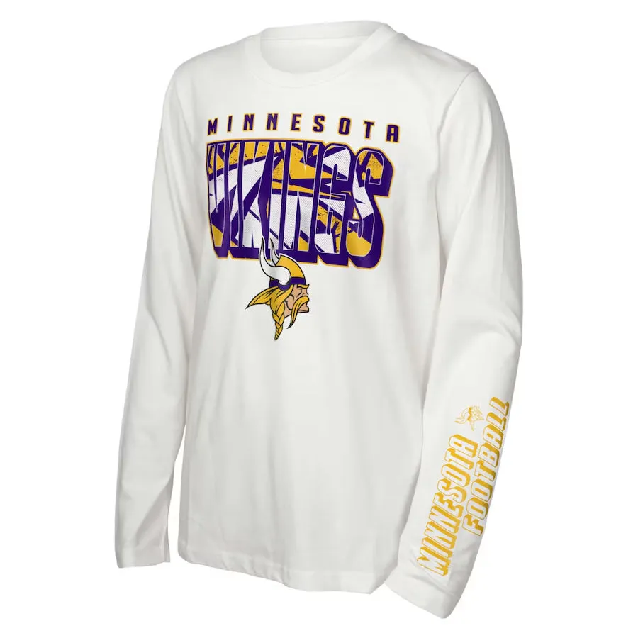 Minnesota Vikings Youth Into The Mix 3 In 1 Combo Tee