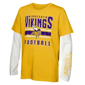 Minnesota Vikings Youth Into The Mix 3 In 1 Combo Tee